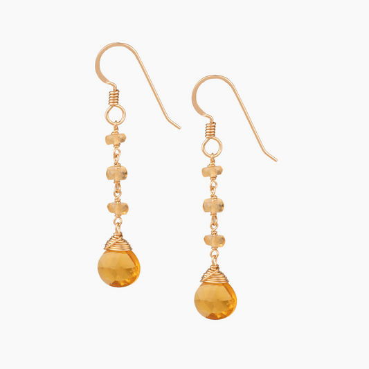 Breezy Citrine Earrings