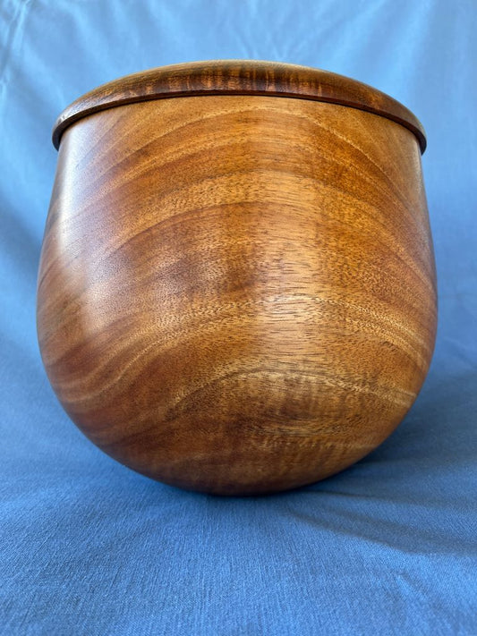 Koa  lidded calabash