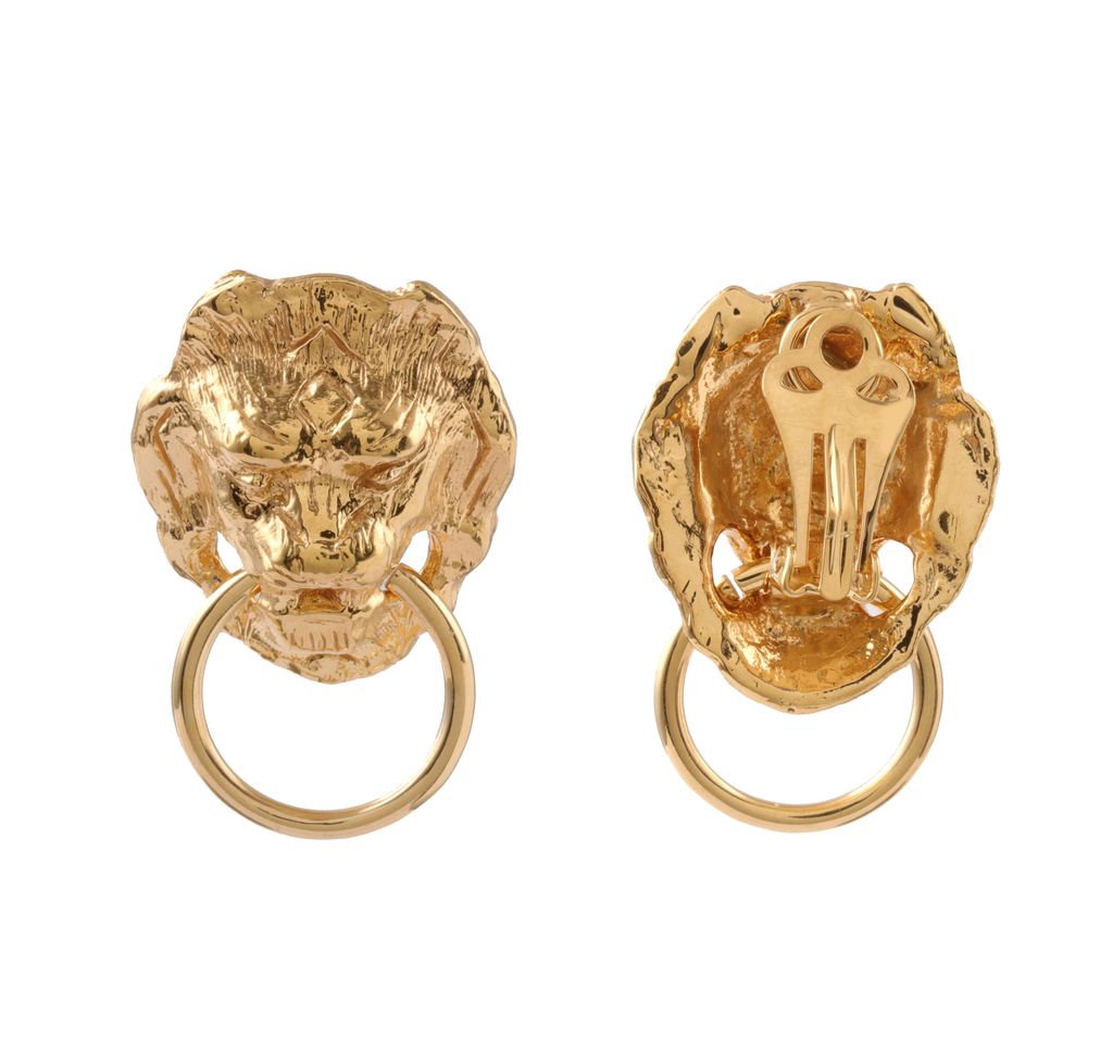 Lion Ring Clip-on Earrings