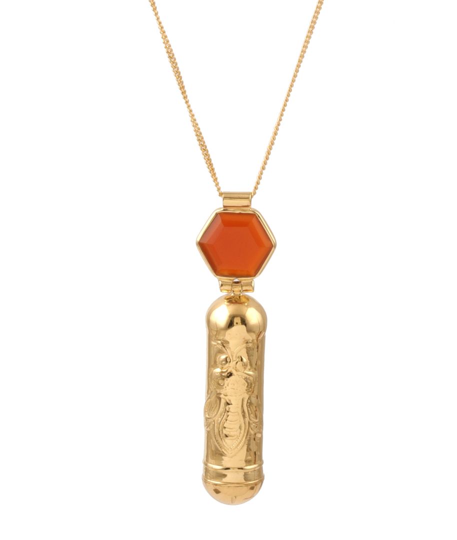 Red Onyx Bee Talisman Necklace