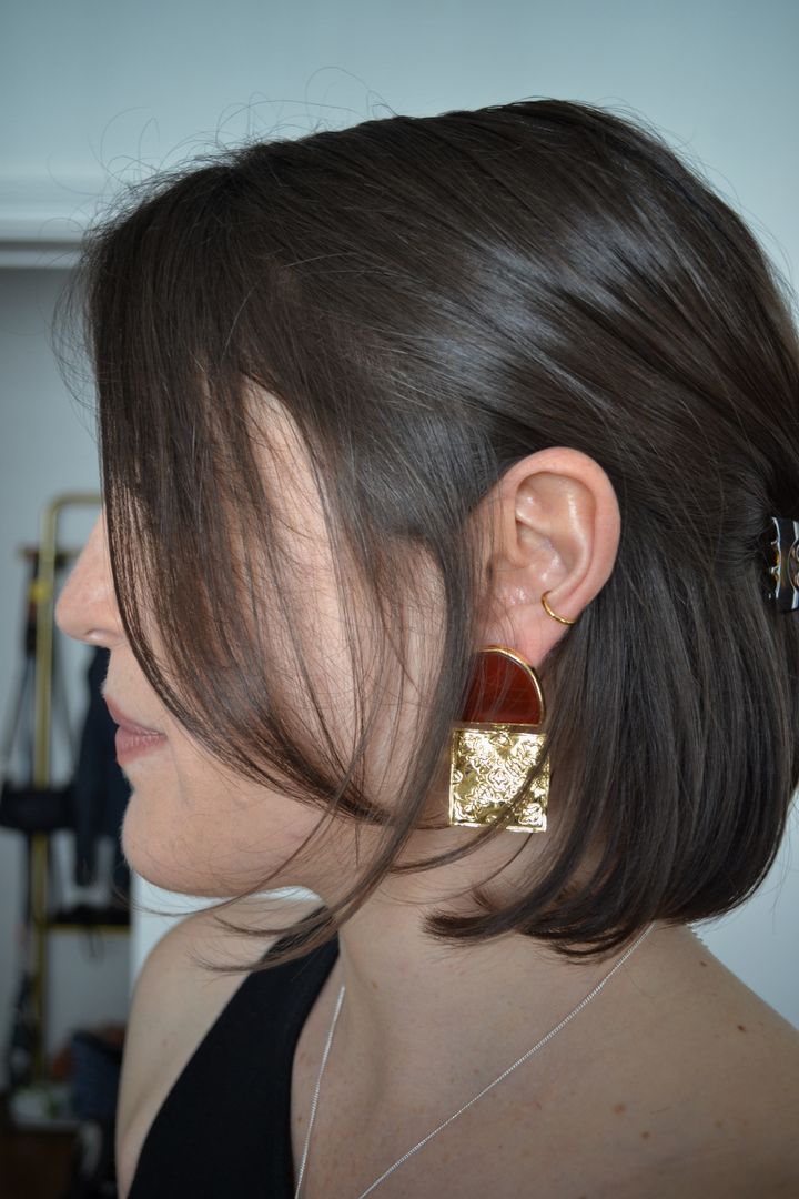 Silver Lapis Ohia Earrings