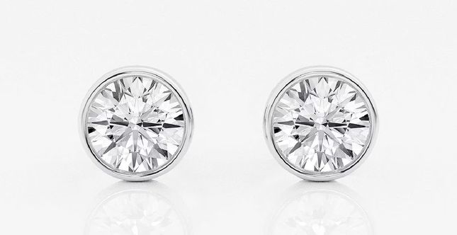 LAB CREATED DIAMOND EARRINGS 43319