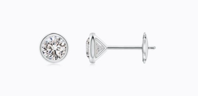 LAB CREATED DIAMOND EARRINGS 43319