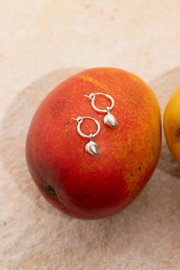 Heirloom Mango Hoop Earrings