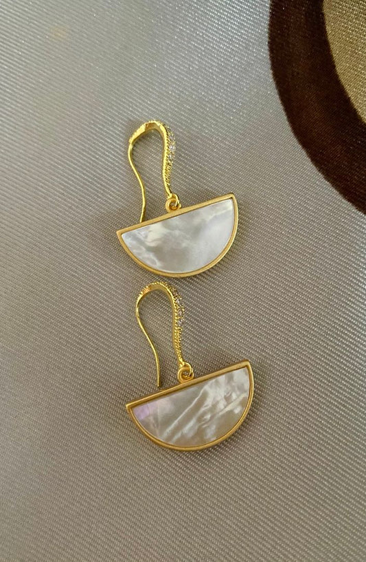 Sparkly Moon Earrings