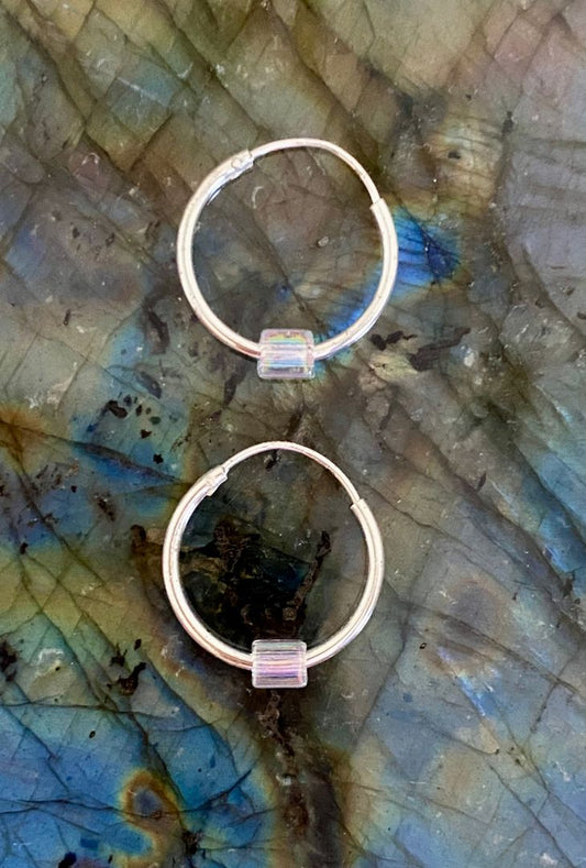 Silver Hoops - Small