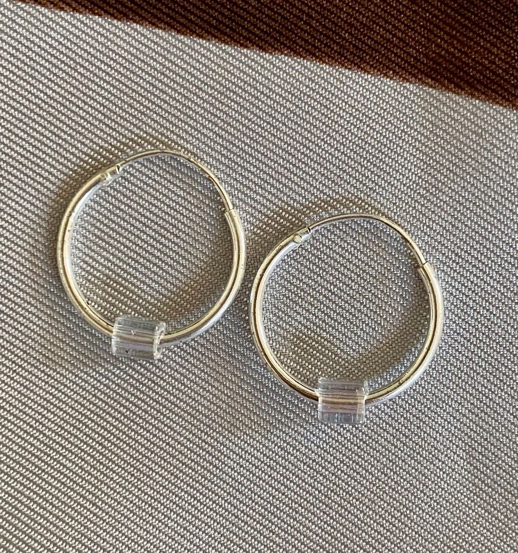 Silver Hoops - Small