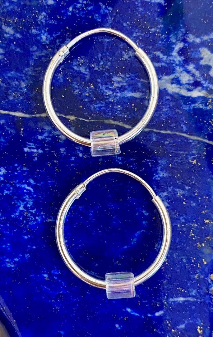 Silver Hoops - Small