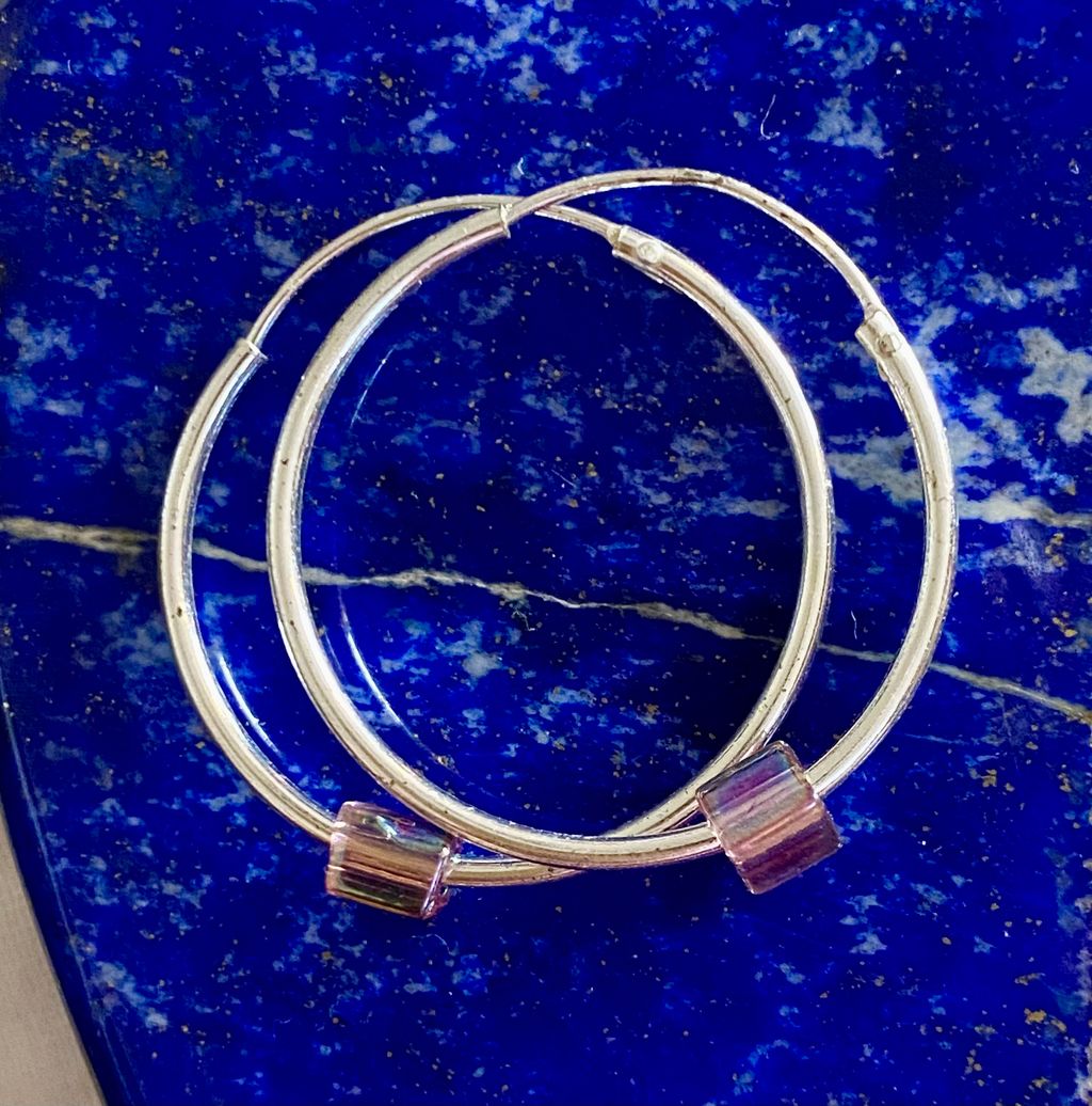 Silver Hoops - Big