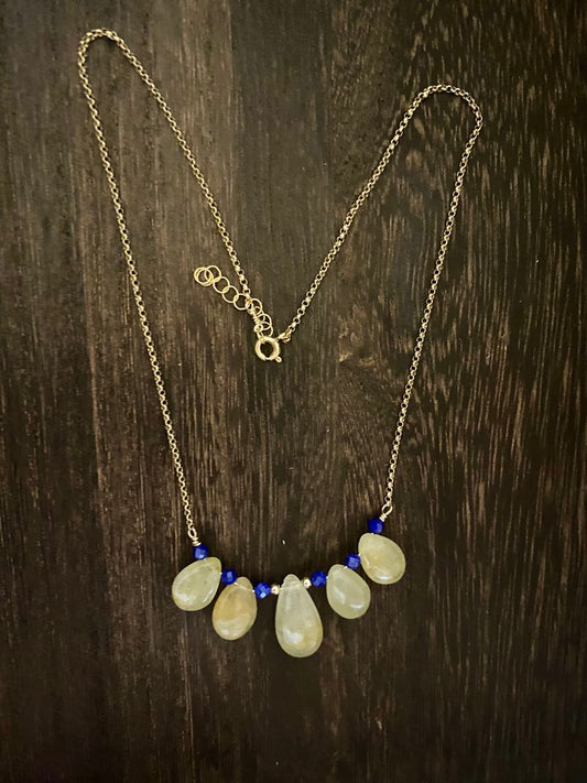 Buff n Blue Necklace