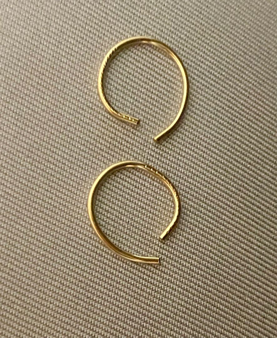 Dainty Golden Hoops