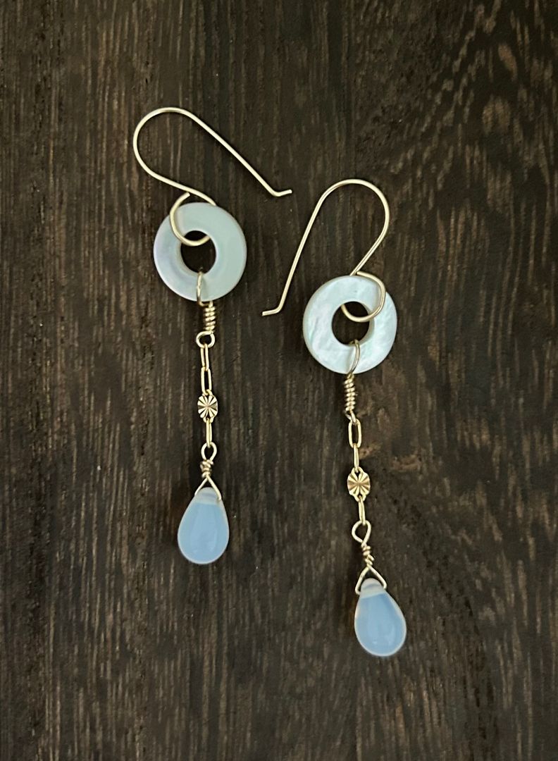 Moonstone MoP Earrings