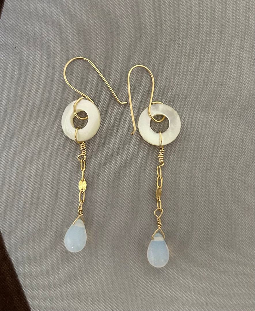 Moonstone MoP Earrings