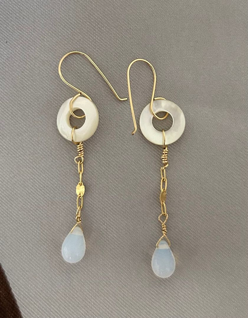 Moonstone MoP Earrings