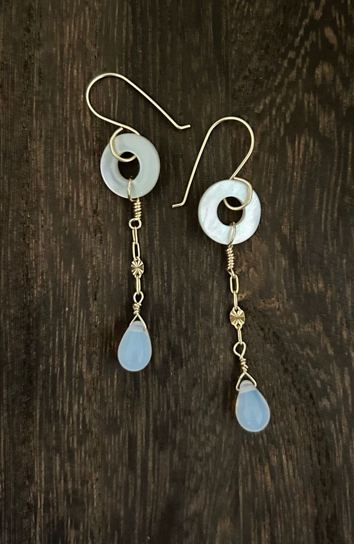 Moonstone MoP Earrings