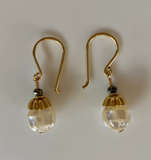 Gold and Sparkle Earrings