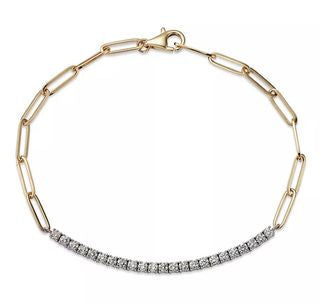 DIAMOND PAPERCLIP BRACELET 41631