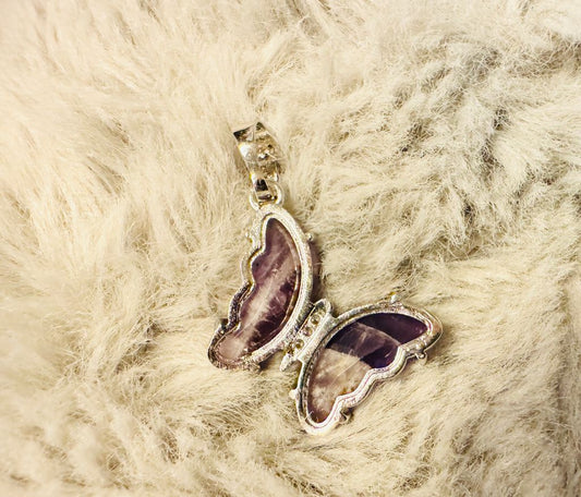 Butterfly Amethyst Pendant