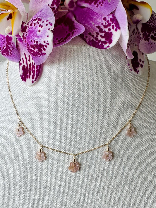 Kayla Necklace - Pink