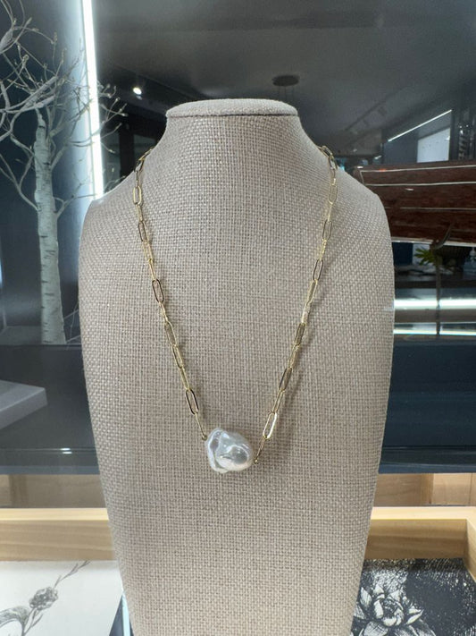 GIANT BAROQUE PEARL NECKLACE 43443