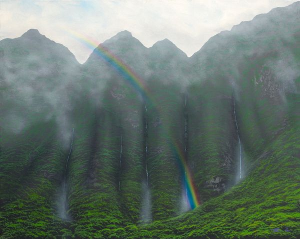 Koolau Waterfall Rainbow