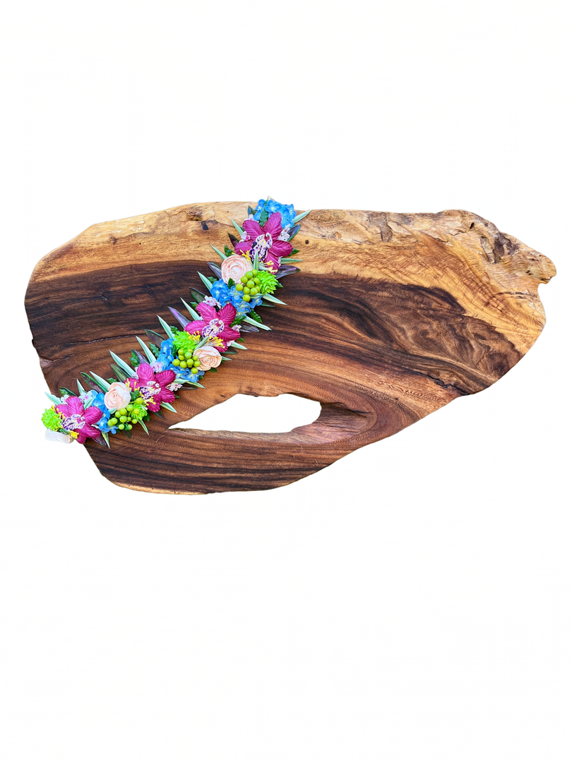 Haku Lei Booth- on Wood