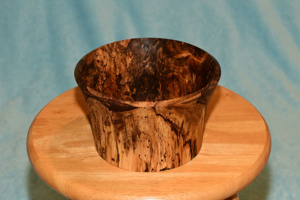 Flared Spalted Mango Bowl