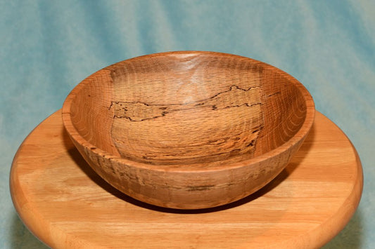 Oak footed bowl