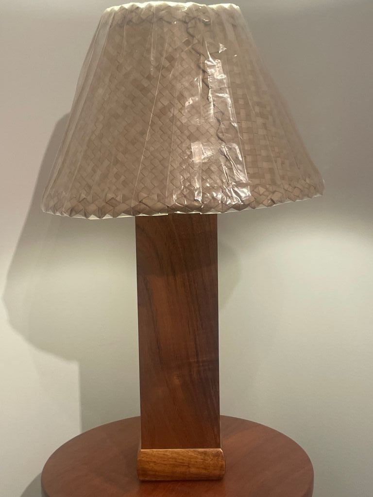 Pair of Koa Table Lamps