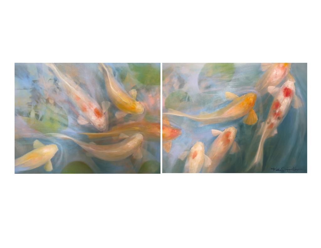 Koi Joy Diptych