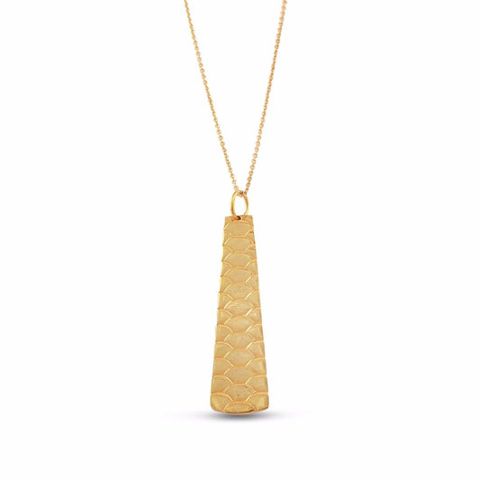 Scale Necklace Short - Vermeil