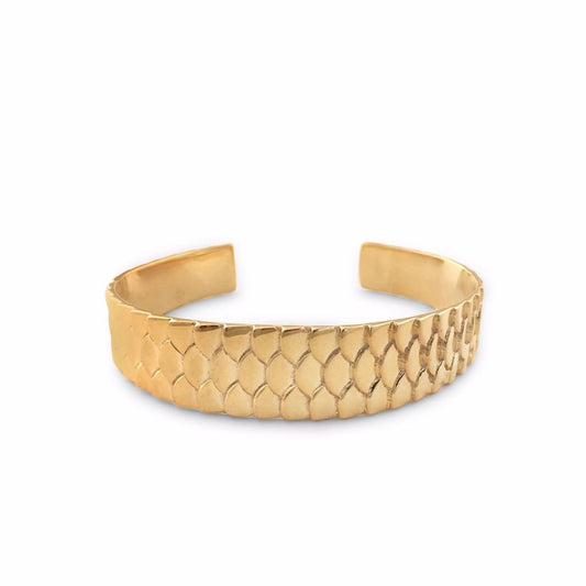 Scale Cuff Vermeil