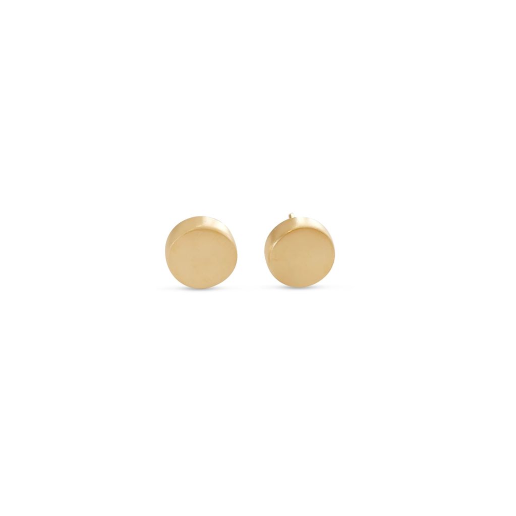 Puck Earrings Vermeil