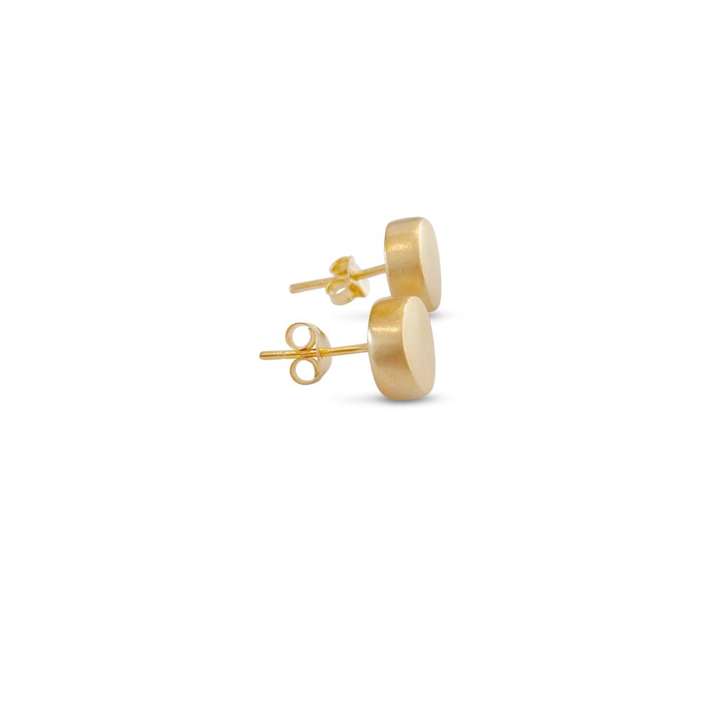 Puck Earrings Vermeil